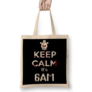 Fnaf Game Freddy Keep Calm It's 6AM Bez Çanta Uzun Saplı