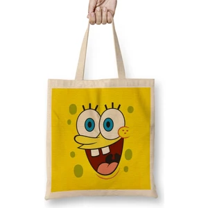 Sünger Bob Sponge Bob 015 Bez Çanta Uzun Saplı