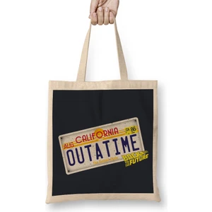 Back To The Future Outatime License Plate Bez Çanta Uzun Saplı