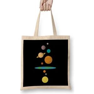 Flat Earth Solar System Bez Çanta Uzun Saplı