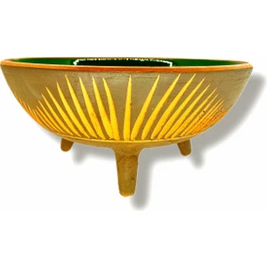 Çömlek Diyarı Dekoratif Ayaklı Kase 30cm