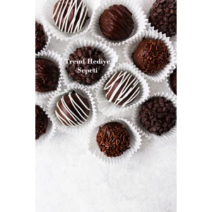 Trend Hediye Sepeti Takribi 200 Adet Küçük Boy Beyaz Çikolata Kağıdı , Truff Brownie Muffin Kek Kalıbı 35x20 Mm