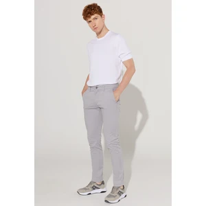 ALTINYILDIZ CLASSICS Erkek Gri Slim Fit Dar Kesim Pamuklu Esnek Rahat Chino Pantolon