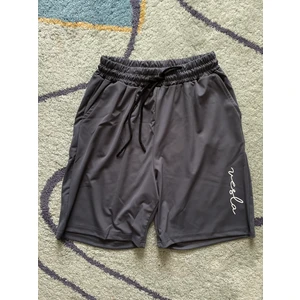 Scuba (Dalgıç) Kumaş El Yazısı Baskılı Erkek Spor Şort Eşofman
