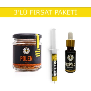 3'lü Fırsat Paketi (Arı Sütü - Polen - Propolis)