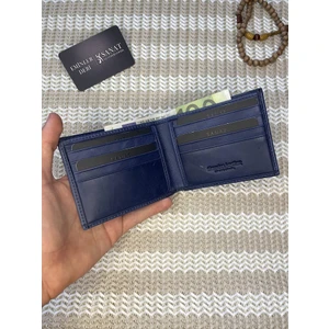 SANAT LEATHER SL-671  Deri Klasik Erkek Cüzdan Siyah