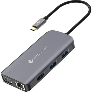 Type-C To 3*usb-A 3.0 HDMI 4K@30Hz VGA RJ45 Pd 100W Sd Tf Kart Okuyucu Hub