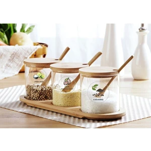 Kavanoz Etiketleri Baharat Takımı 36 Lı Şeffaf Yuvarlak 3 cm