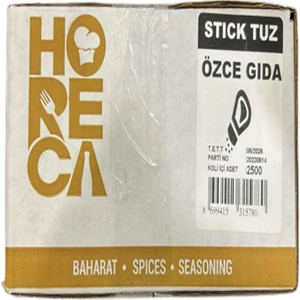 Özce Gıda Stick Tuz 1,5 gr 2500 Adet