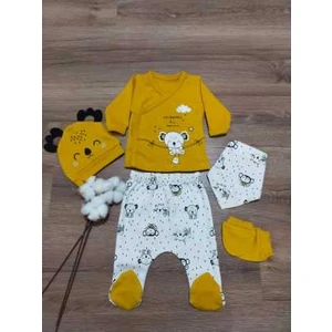 Yeni Sezon 5li Cute Kuala Yeni Doğan Hastane Çıkışı Zıbın Seti