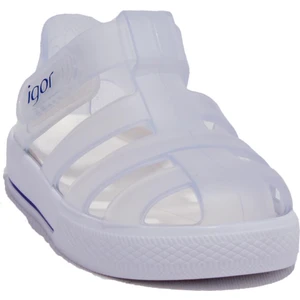 S10171 Star Beyaz Ortopedik Günlük Kız Çocuk Sandalet