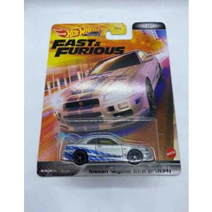 Hot Wheels Premium Nissan Skyline GTR 34 1/64 Ölçek Metal Gövde Hız Temalı Koleksiyon Aracı