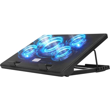 Addison Anc-505 5*Mavi Led Fan 2*Usb 6 Farklı Kademe Ayarı 15"-17" Notebook Soğutucu