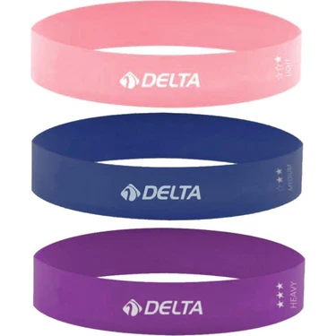 Delta 3'lü Aerobik Pilates Direnç Egzersiz Bandı 50 cm Kullanım Amacı: Fitness ve Vücut