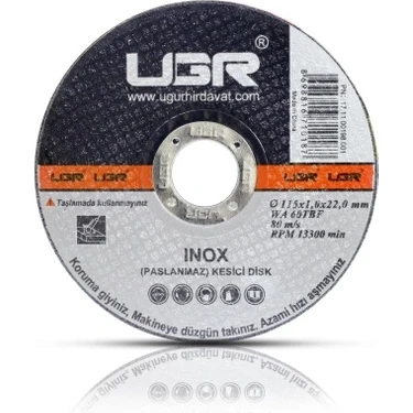 Inox Paslanmaz Kesici Disk (115 x 1,0 x 22