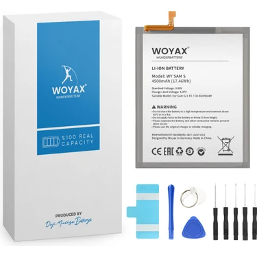 Woyax by Deji Samsung Galaxy S21 Fe Uyumlu Mucize Batarya