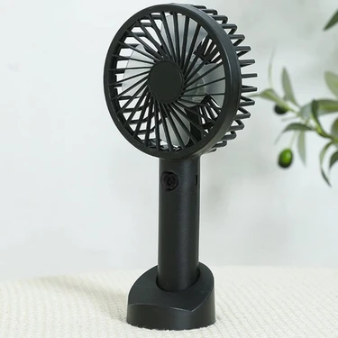 Megamus Taşınabilir Mini USB Fan Telefon Standlı El Fanı 3 Kademeli Üfleyici Mini Vantilatör