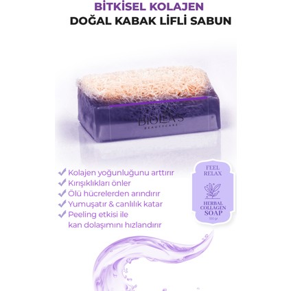 Biolea’s Doğal Kabak Lifli Bitkisel Kolajen Sabun 110 gr fiyatları