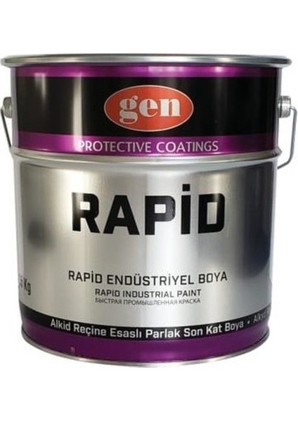 Endüstriyel Rapid Selülözik Yağlı Boya Parlak Beyaz 2,750 kg