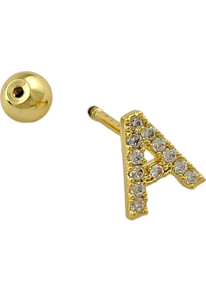 ÇLK Accessories Gold Harf Piercing - A Harfpiercing