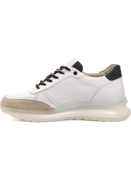 152-17389 Beyaz Hakiki Deri Erkek Sneaker fiyatları