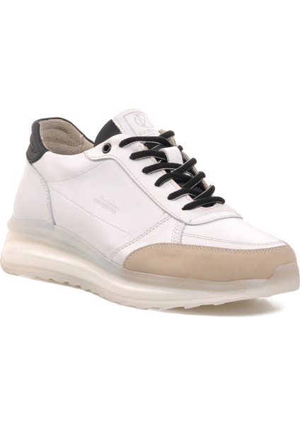 152-17389 Beyaz Hakiki Deri Erkek Sneaker modelleri