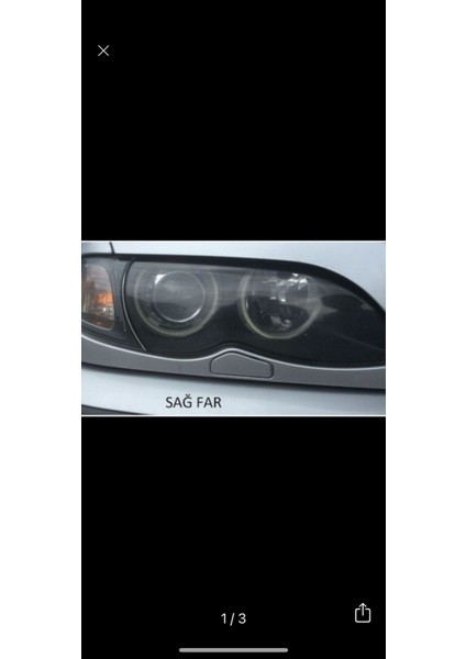 Bmw E46 Far Yıkama Kapağı 02-06 (Sağ Yolcu)