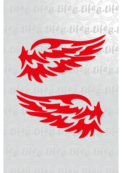 Kanat Stıcker 20 cm x 20 cm modelleri