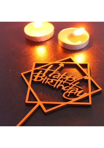 Happy Birthday Doğum Günü Süsü Ahşap Lazer Kesim Mdf modelleri