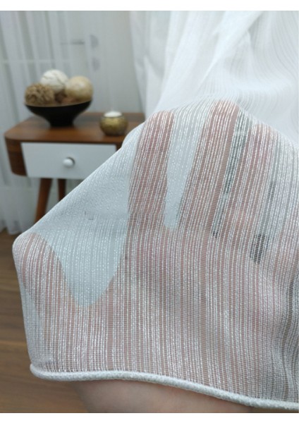 Ince Çizgili Sade Tasarım Tül Perde 3katpileli fiyatları