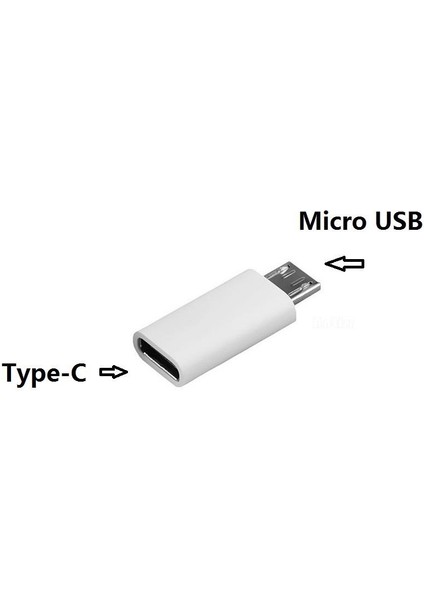 Type-C Micro USB Çevirici Typec Micro USB Dönüştürücü Typec Dişi Micro USB Erkek Çevirici