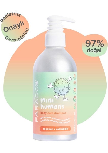 Mini Humans Baby Curl Shampoo - Bebek & Çocuk Bukle Belirginleştirici Şampuan - 300 ml