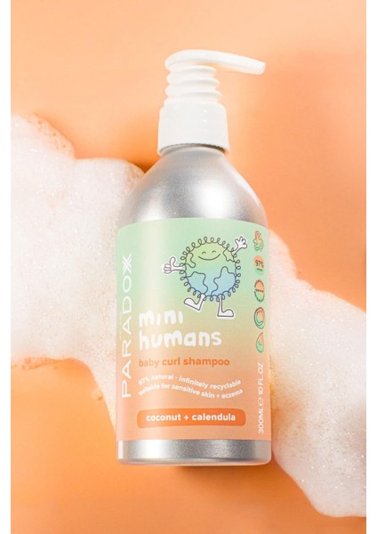 Mini Humans Baby Curl Shampoo - Bebek & Çocuk Bukle Belirginleştirici Şampuan - 300 ml