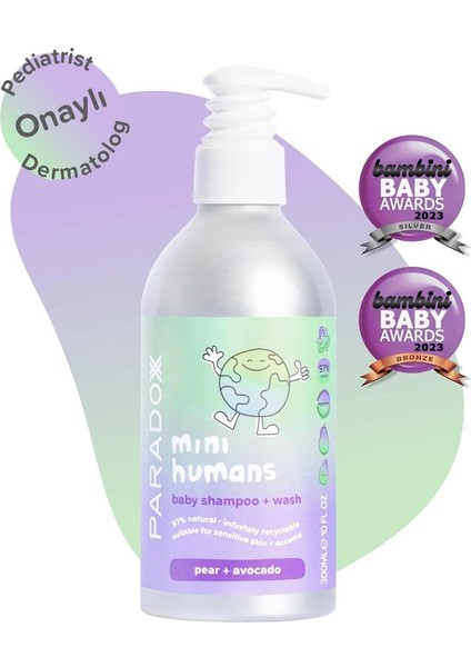 Mini Humans Baby Shampoo & Wash - Bebek Saç & Vücut Şampuanı - 300 ml