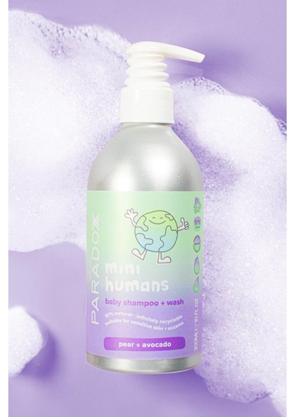 Mini Humans Baby Shampoo & Wash - Bebek Saç & Vücut Şampuanı - 300 ml fiyatları