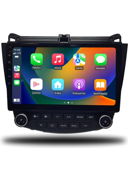 Honda Accord Android Carplay Multimedya 2003-2007 2gb Ram + 32GB Hafıza + 4 Çekirdek
