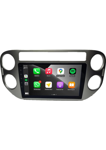 Volkswagen Tiguan Android Carplay Multimedya 2008-2016 2gb Ram + 32GB Hafıza + 4 Çekirdek