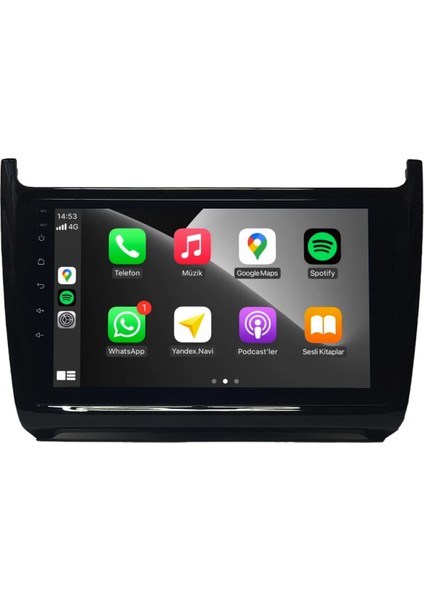 Volkswagen Polo Android Carplay Multimedya 2014-2018 2gb Ram + 32GB Hafıza + 4 Çekirdek