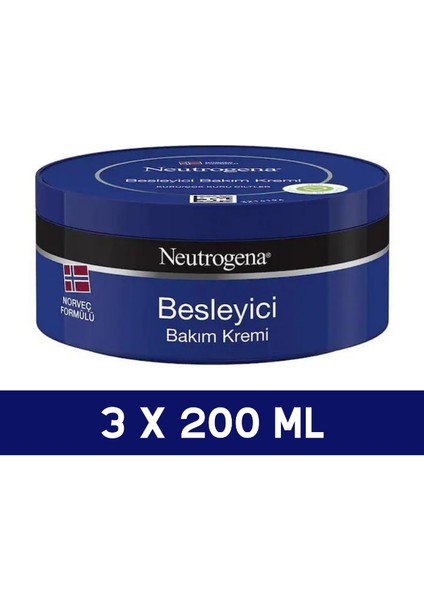 Norveç Formülü Besleyici Bakım Kremi 200 ml 3 Adet