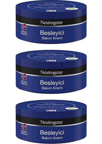 Norveç Formülü Besleyici Bakım Kremi 200 ml 3 Adet