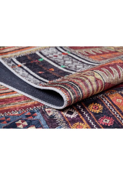 Hangzhou Bordo Patchwork Dijital Baskı Halı