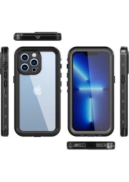Apple iPhone 13 Pro Kılıf (2m) Su Geçirmez Tıpalı Kapak