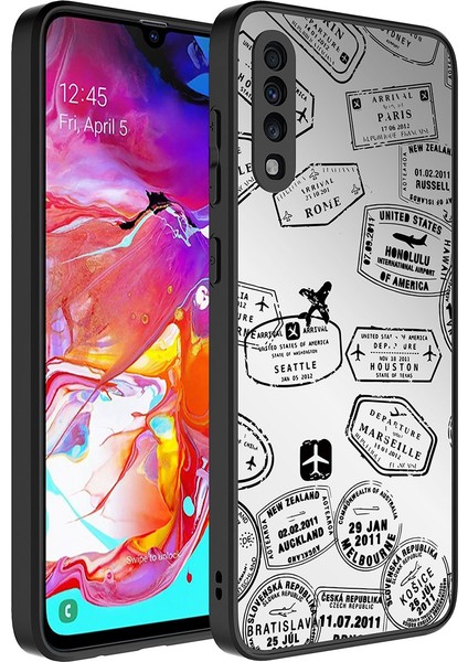 Samsung Galaxy A70 Kılıf Aynalı Desen Serisi