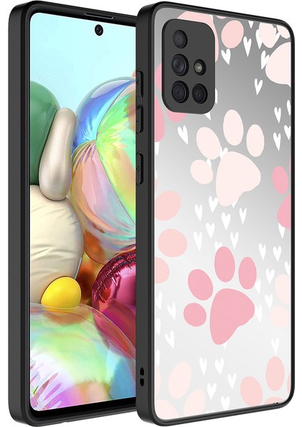Samsung Galaxy A71 Kılıf Aynalı Desen Serisi