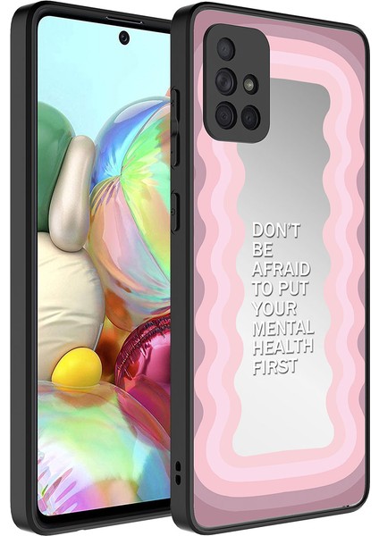 Samsung Galaxy A71 Kılıf Aynalı Desen Serisi