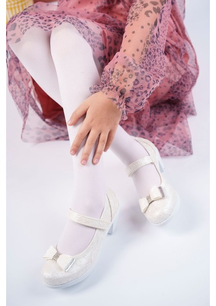 Topuklu Sedef Sarmaşık Kız Çocuk Ayakkabı fiyatları