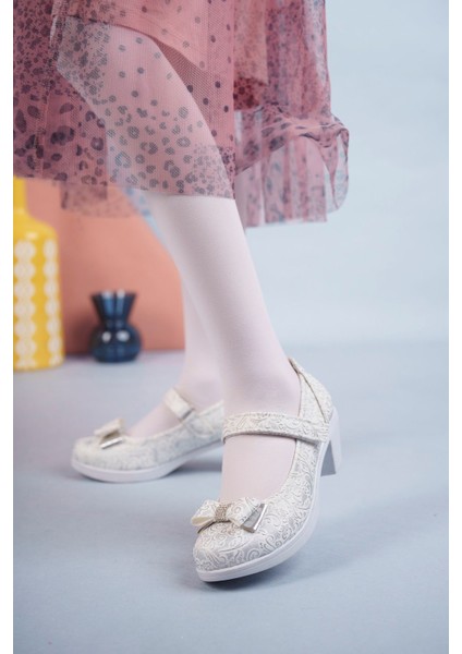 Topuklu Gri Sarmaşık Kız Çocuk Ayakkabı fiyatları