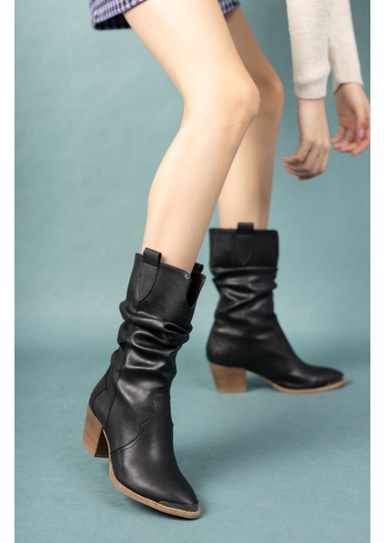 Siyah Cilt Kovboy Çizme fiyatları