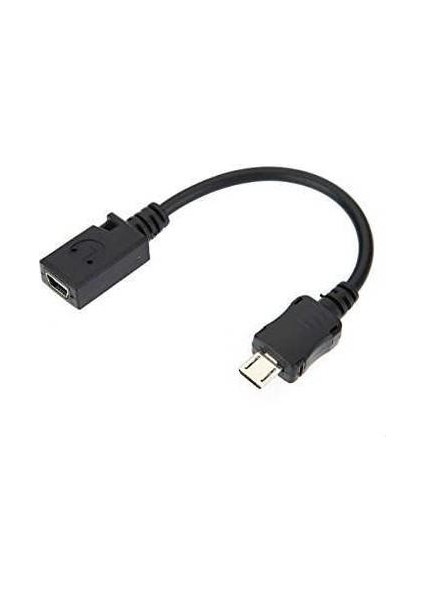 Mini USB Micro USB Çevirici Kablolu 5 Pin Mini USB Micro USB Çevirici