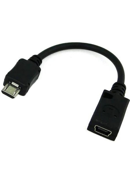 Mini USB Micro USB Çevirici Kablolu 5 Pin Mini USB Micro USB Çevirici